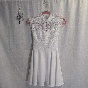 Jun & Ivy Size XXS White Mini Dress